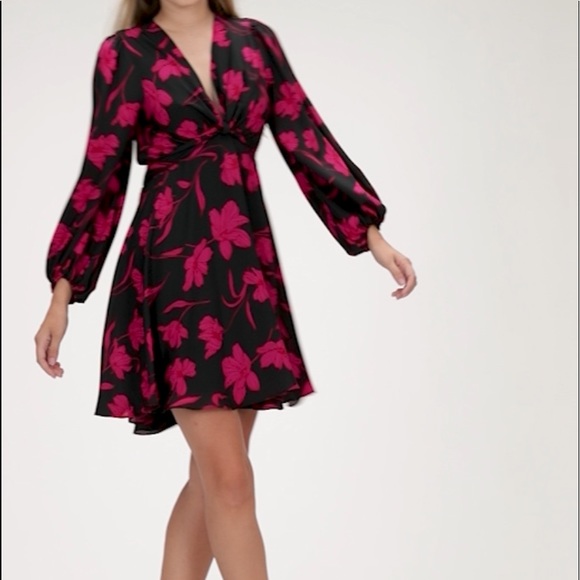 Banana Republic Floral Puffsleeve Dress 